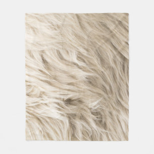 Weiße Wolle Fluffy Textur Hintergrund Fleecedecke