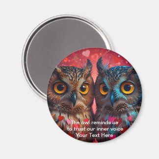 Weiße Wörter aus der Eule Magnet