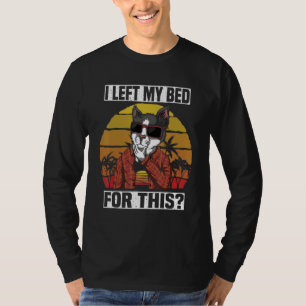Weiße wütende und müde Katze, die ich mir dafür Ve T-Shirt