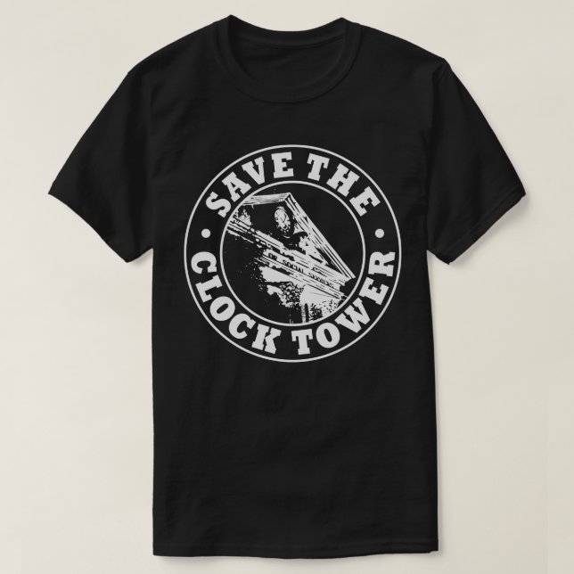 Weiße Zeituhr gerettet. T-Shirt (Design vorne)