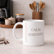 Weiße Zopf-Serenity-Klassik-Tasse, 0,33 l