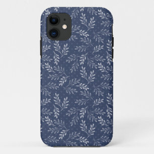 Weiße Zweige auf blau. Case-Mate iPhone Hülle