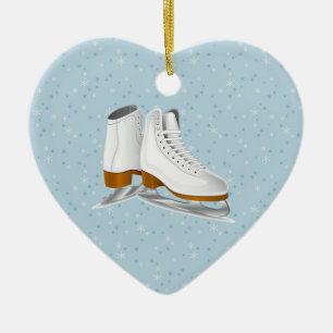 Weißeis-Skate Keramik Ornament