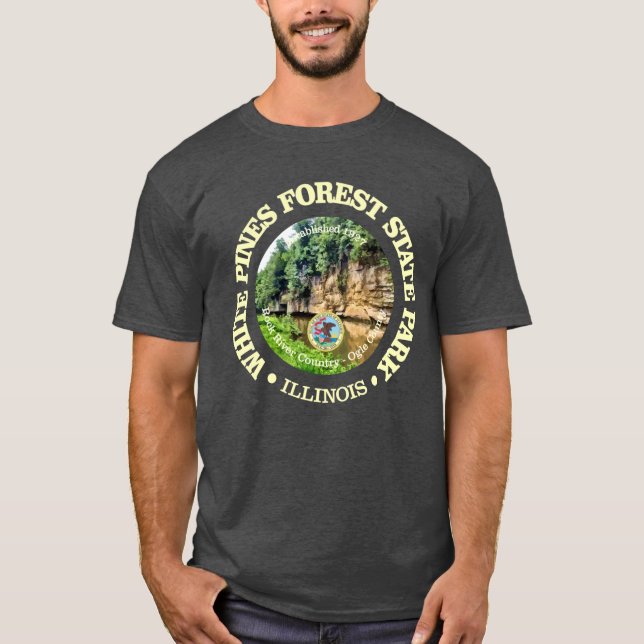 Weißen Kiefernwald T-Shirt (Vorderseite)