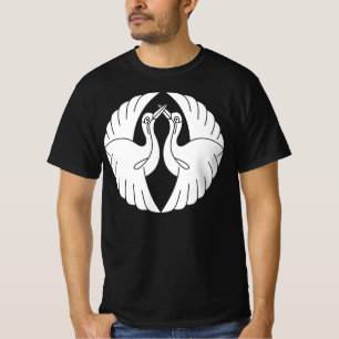 Weißen Kranichen gegenüber T-Shirt