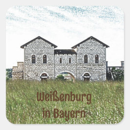Weißenburg in Bayern Quadratischer Aufkleber