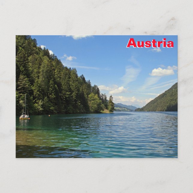 Weißensee, Österreich Postkarte (Vorderseite)