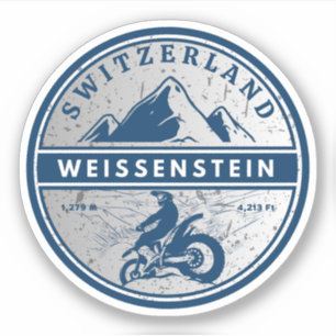 Weissenstein Jura Alpes Schweizer Alpen Motorradto Aufkleber