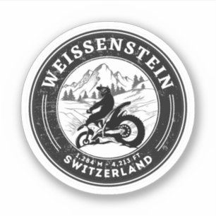 Weissenstein Jura Alpes Schweizer Alpen Motorradto Aufkleber
