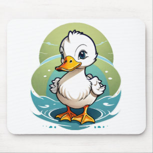 Weißente Mousepad