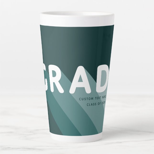 Weißer Abschluss - kundenspezifisches Geschenk Kaf Milchtasse (Vorderseite)