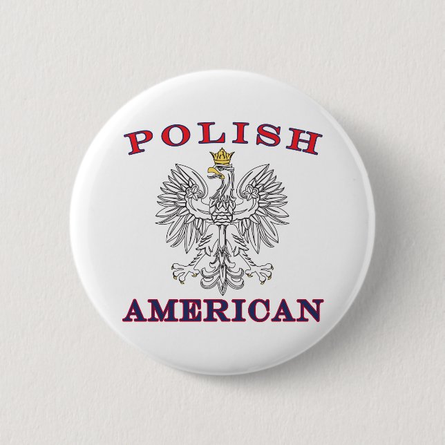 Weißer Adler Button (Vorderseite)
