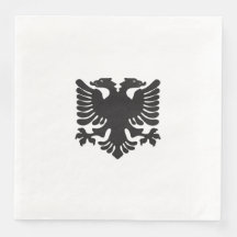 Weißer Adler und Schwarzer Albanischer Adler Napki