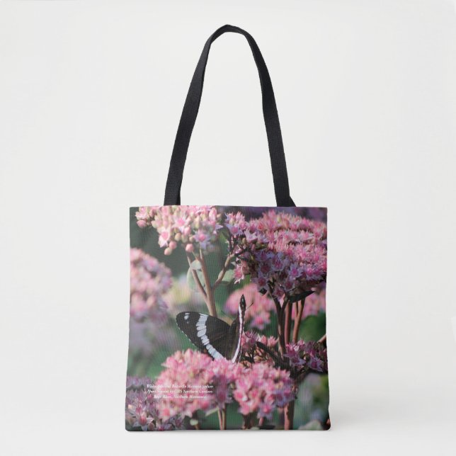 Weißer Admirals-Schmetterling Matrona Sedum Tasche (Vorderseite)