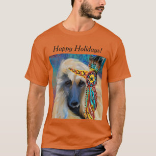 Weißer Afghanischer Windhund T-Shirt