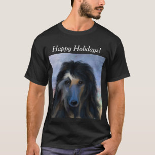 Weißer Afghanischer Windhund T-Shirt