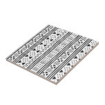 Weißer Afrikaner MudCloth des Schwarz-| Fliese<br><div class="desc">Schöner Schwarzweiss-Afrikaner Mudprint inspirierte Stoffdruckfliese. Schlagen Sie den Kundenbezogenheitsknopf zur Kontrolle die Mustergröße zum Anzug Ihr Bedarf.</div>