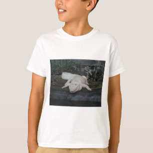 weißer Alligator T-Shirt