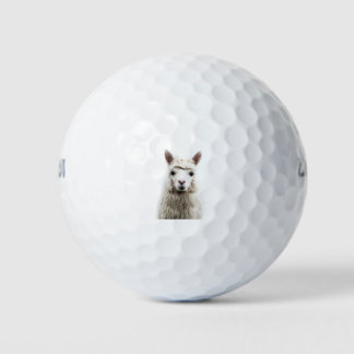 Weißer Alpaca Golfball