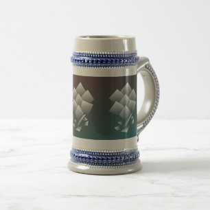 Weißer aquamariner Bordeaux Bierglas