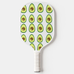 Weißer Avocado in Scheiben Pickleball Schläger