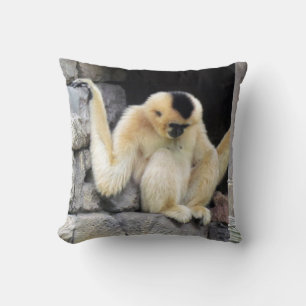 Weißer Backenkäfer Gibbon-Kissen Kissen