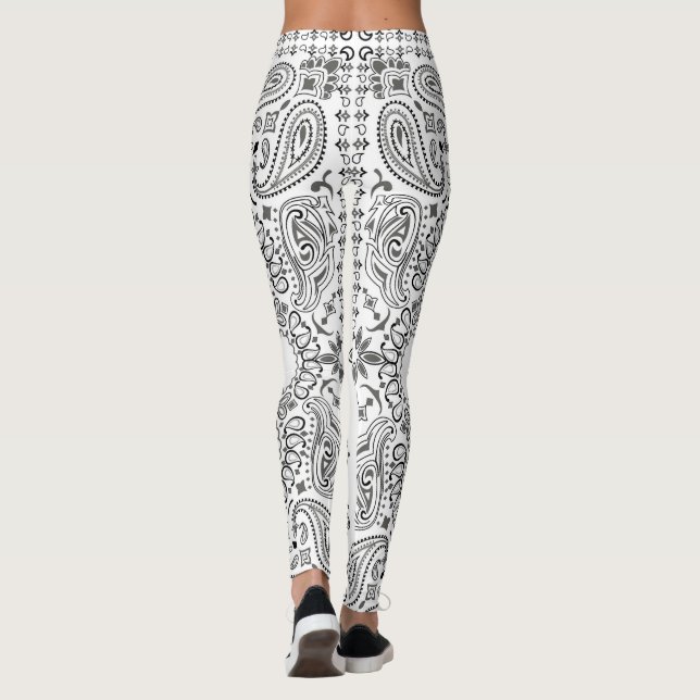 Weißer Bandana Leggings (Rückseite)