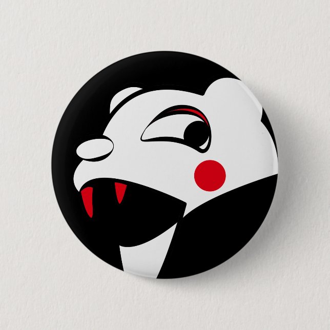 Weißer Bär Button (Vorderseite)