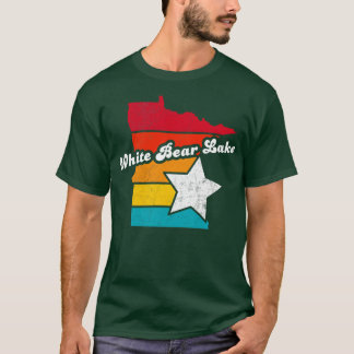 Weißer Bär Minnesota Vintages Seeblick T-Shirt
