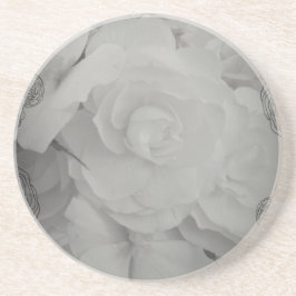 Weißer Begonia Untersetzer
