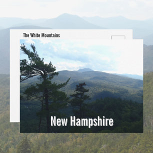 Weißer Berg Skilanglauf in New Hampshire Postkarte