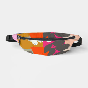 Weißer Berries Farbgeblasener Farbblock Spaß Somme Bauchtasche