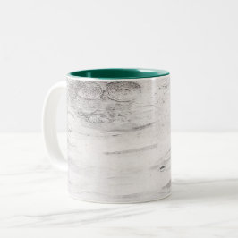 Weißer Birkenholz Rustikaler Landhaus Stall Zweifarbige Tasse