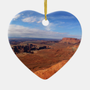 Weißer Blick auf den Canyonlands Nationalpark Keramikornament