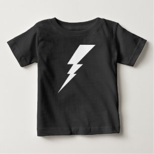 Weißer Blitzschlag Baby T-shirt