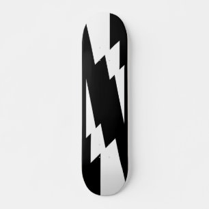 Weißer Blitzschlag Skateboard