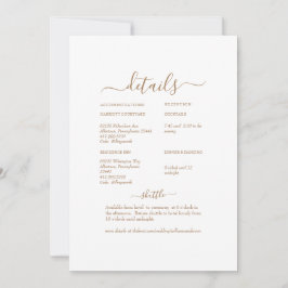 Weißer Blumenschwanz Weißer Hochzeitstich Detail I Einladung