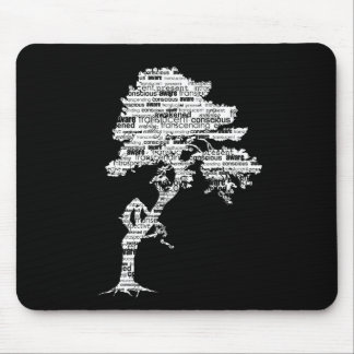 Weißer Bodhi Baum Mousepad