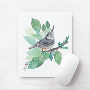 Weißer Brustvogel Mousepad