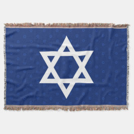 Weißer Davidsstern Marine-Blau Decke