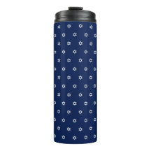 Weißer Davidsstern Marine-Blau