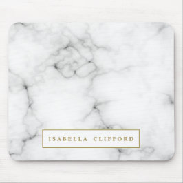 Weißer des weiblichen Logos beruflicher und Mousepad