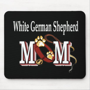 Weißer Deutscher Hirte Mama Geschenke Mousepad