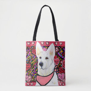 Weisser Deutscher Schäferhund Tasche