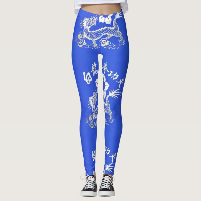 WEISSER DRACHE LEGGINGS (Vorderseite)