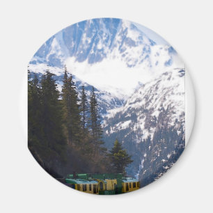 Weißer Durchlauf 9 Magnet