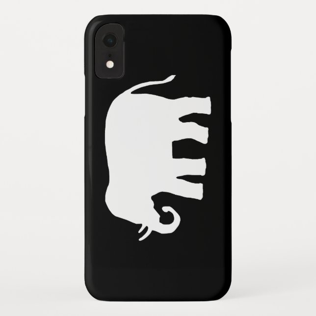 Weißer Elefant Case-Mate iPhone Hülle (Rückseite)