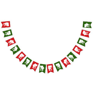 Weißer Elefant-Geschenk-Austausch-WeihnachtsParty Wimpelkette