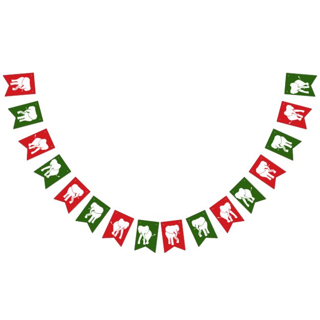 Weißer Elefant-Geschenk-Austausch-WeihnachtsParty Wimpelkette (Alle)