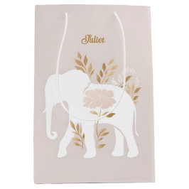 weißer Elefant Mittlere Geschenktüte